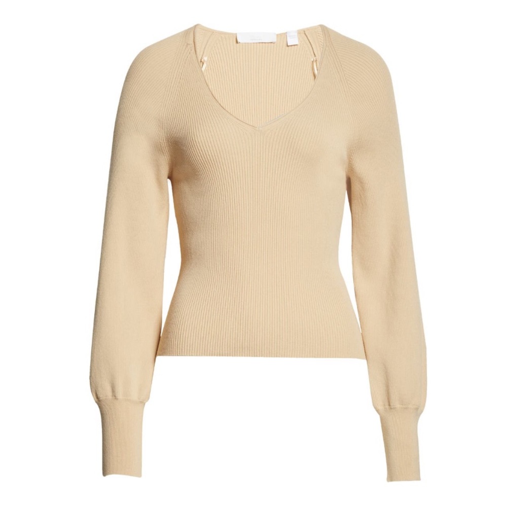 BOSS Faldesta V-Neck Ribbed Sweater